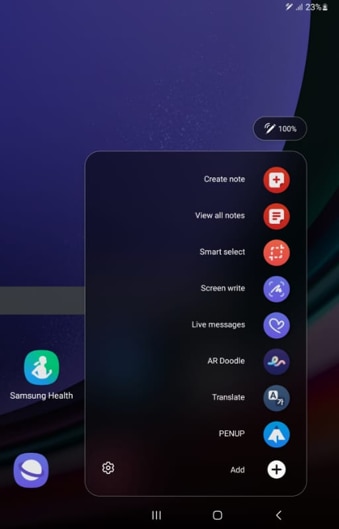 Take screenshots with the S Pen