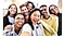 A group of Samsung Members users are smiling at the camera.