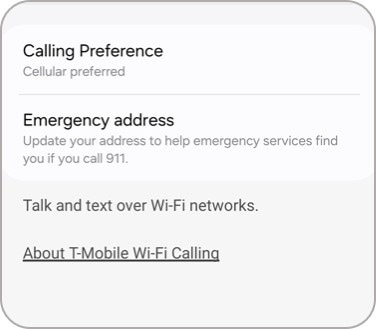 Emergency address