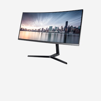 Premium curved business monitor with 34" of screen space