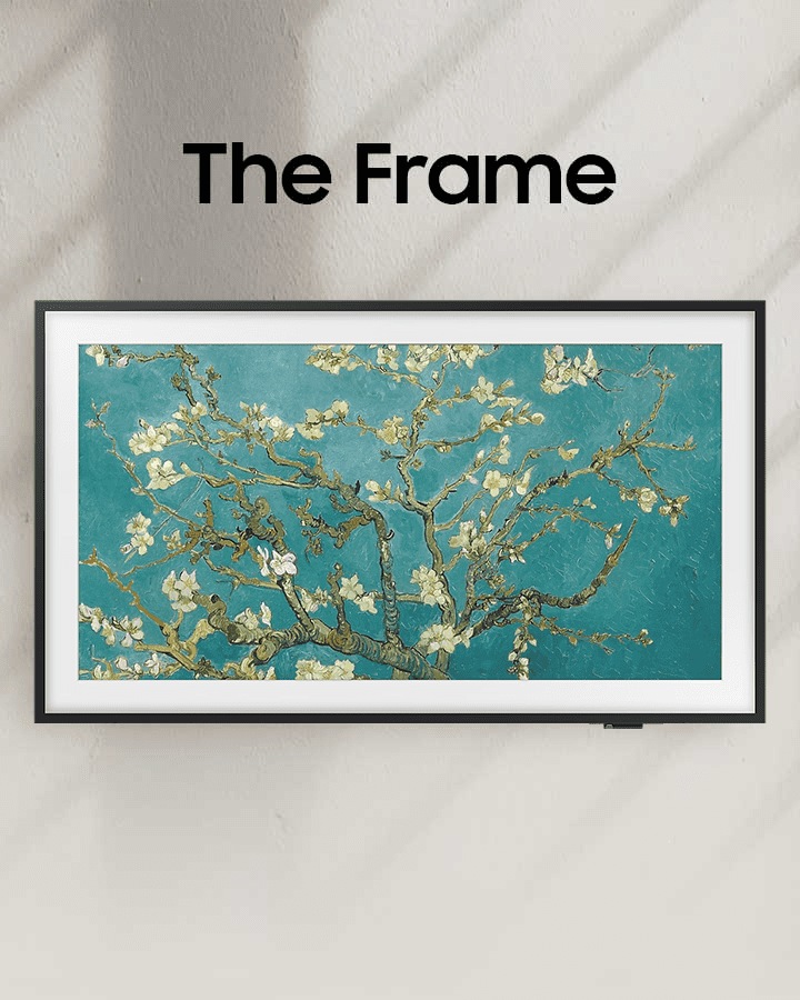 The Frame is displaying Mona Lisa on its screen.