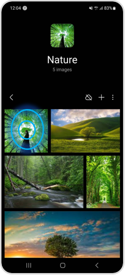 Long press File to select