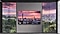 An 8K display with the skyline scenery is hung on the wall.