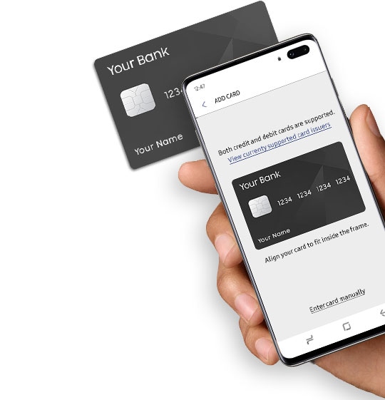 Add card to Samsung Pay