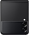 Galaxy Z Flip3 5G in Phantom Black, seen from the rear.