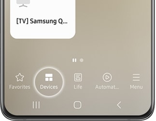 Control devices on a Galaxy phone