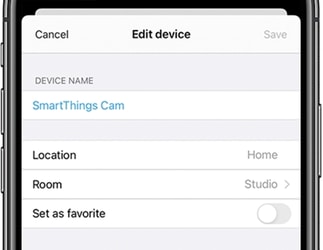 Edit devices details on a iPhone