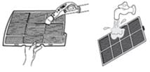 What to do if there is gas leakage smelled from the Air conditioning system?