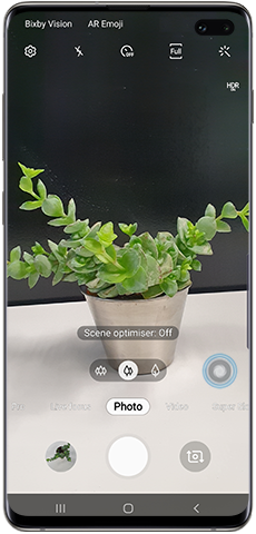 Automatic scene optimisation, Scene optimiser icon off