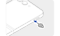 Insert tray ejection pin for single SIM