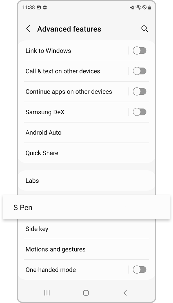 s22 s pen changing apps step 2
