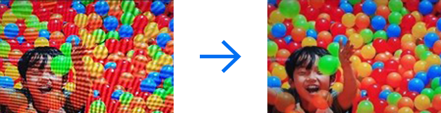 De-Moire remove grid patterns that occur when capturing a screen
