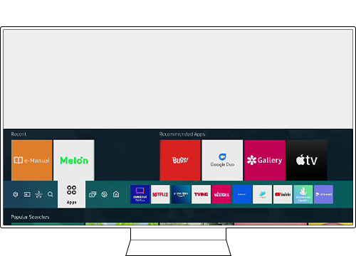tv apps menu
