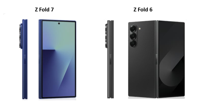 z fold 7 and z fold 6