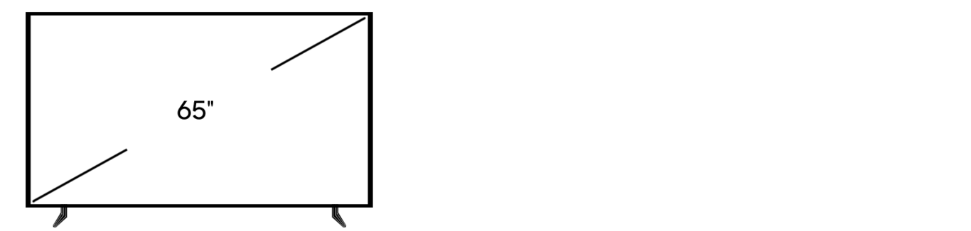 تلفزيونات 65 بوصة