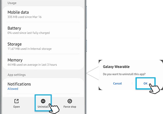 How to uninstall in Google Play Store