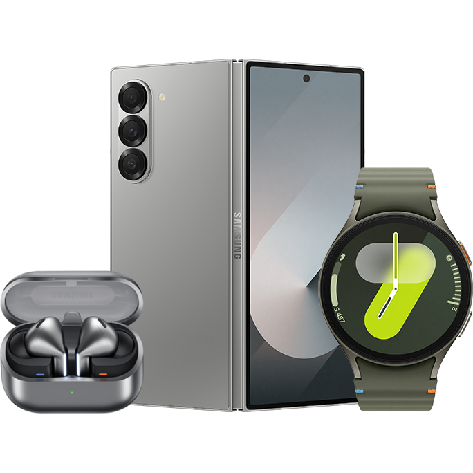 Galaxy Z Fold6 (1TB or 512GB) + Watch7 (44 mm) + Bud3 Pro