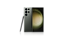 Back and front view of a Galaxy S23 Ultra smartphone.