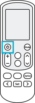 press power button
