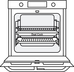built in oven front image