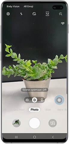 Automatic scene optimisation, Scene optimiser icon off