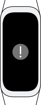 exclamation mark appeared on Galaxy Fit