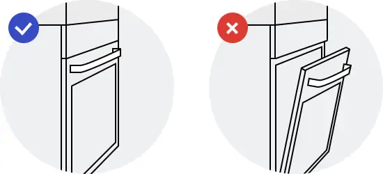check the door gap