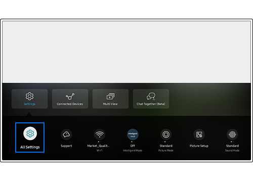 select all settings