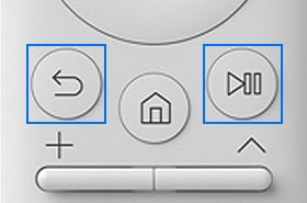 press the return and play pause buttons for pairing