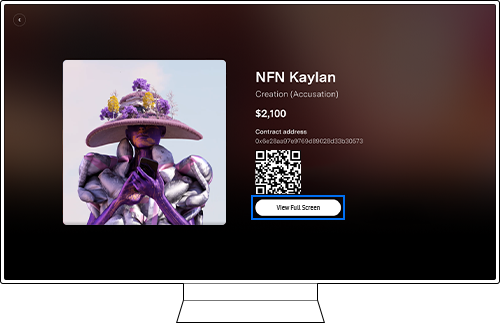 full screen Nifty Gateway app