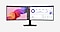 Moniteur incurvé ultra large avec design et document à l’écran