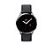 Front-facing view of galaxy watch active2 with black watch straps
