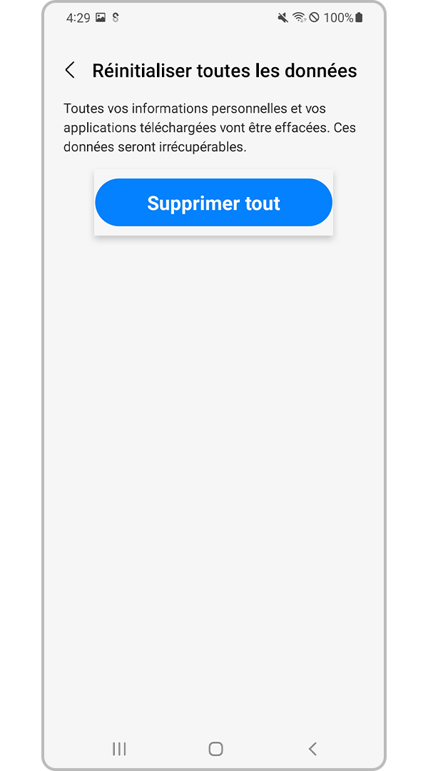 suppression de données