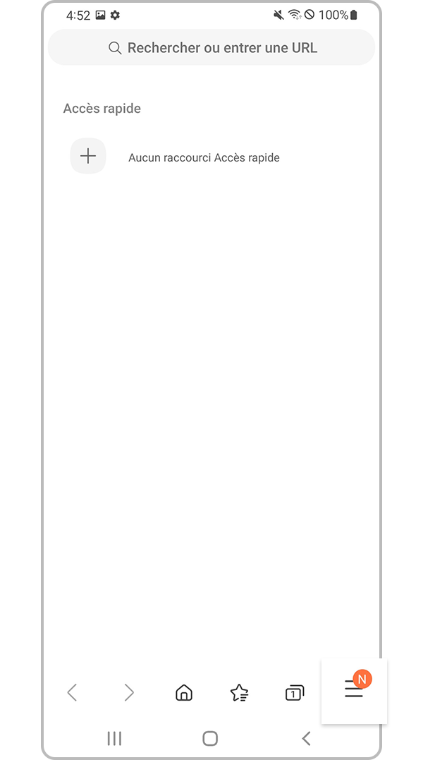 Sélectionnez le menu