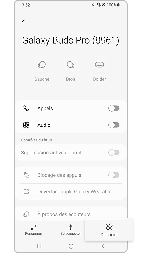 réparation de la connexion bluetooth de l’appareil - étape 4