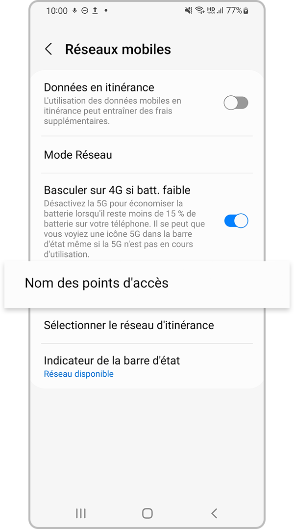 réinitialiser les paramètres réseau - étape 3