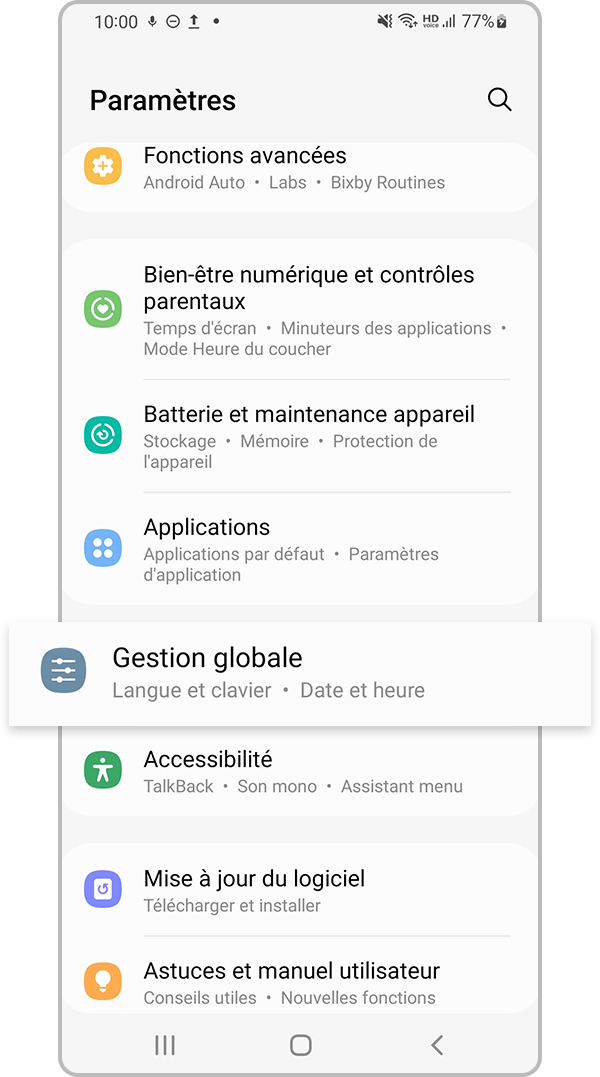 réinitialiser les paramètres réseau - étape 1