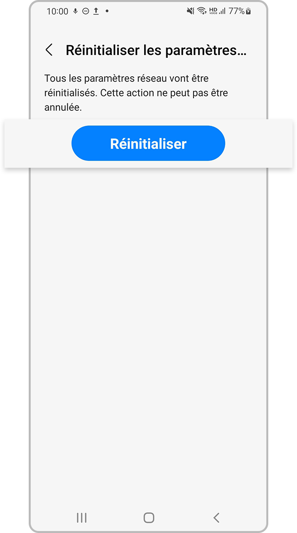 réinitialiser les paramètres réseau - étape 5