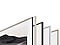 Várias opções de cor para a moldura exterior da The Frame são exibidas umas a seguir às outras.