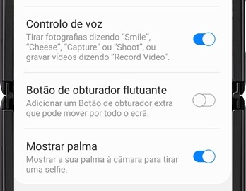 imagem de diferentes definições da câmara