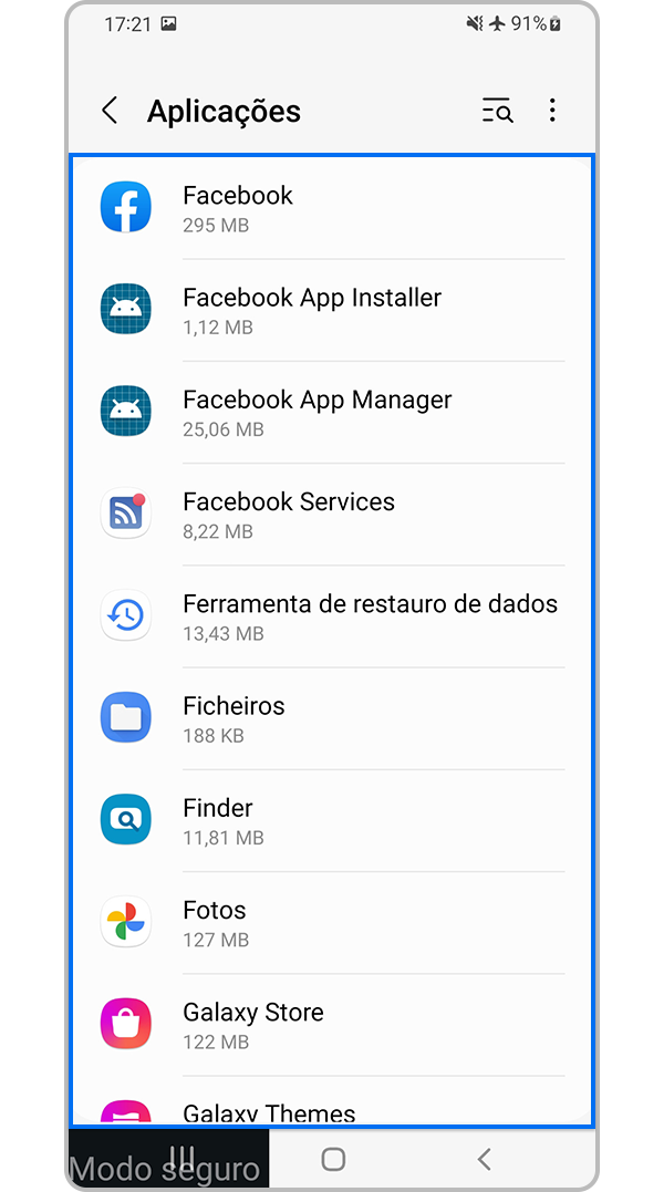 Identificar aplicações desconhecidas ou nocivas