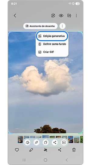 Tocar em Edição generativa
