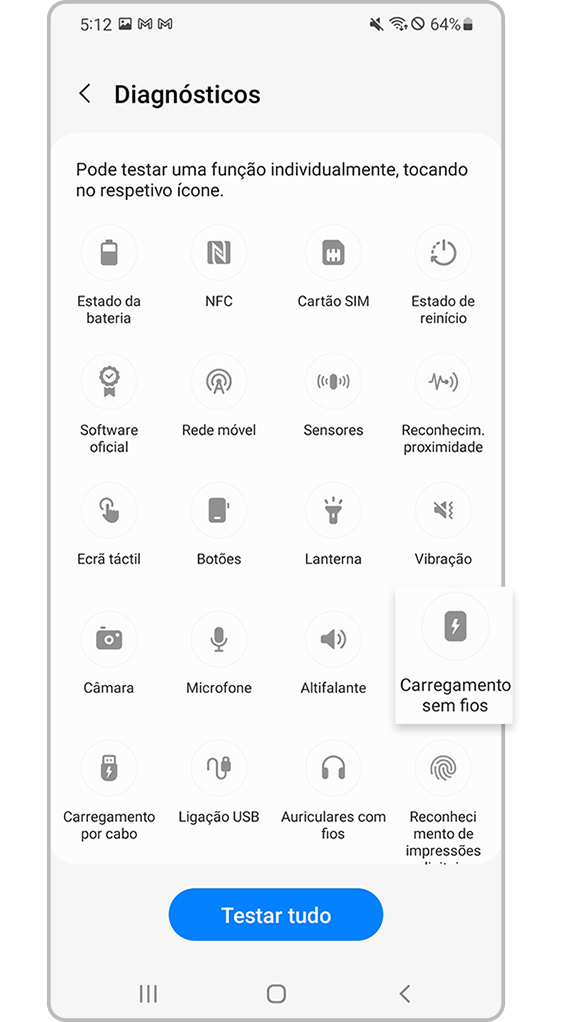 Samsung Members Carregamento sem fios