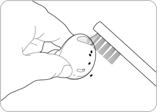 Limpe o orifício do microfone