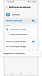 A partir de Mensagens, tocar em Categorias de notificações