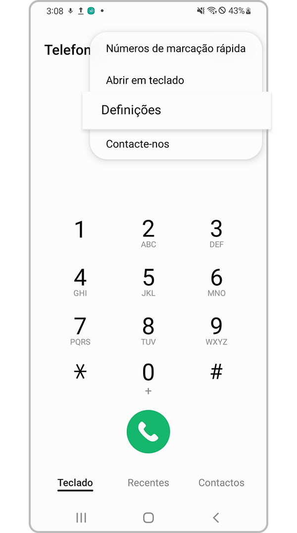 verificar se dispositivo bloqueia números desconhecidos passo 2