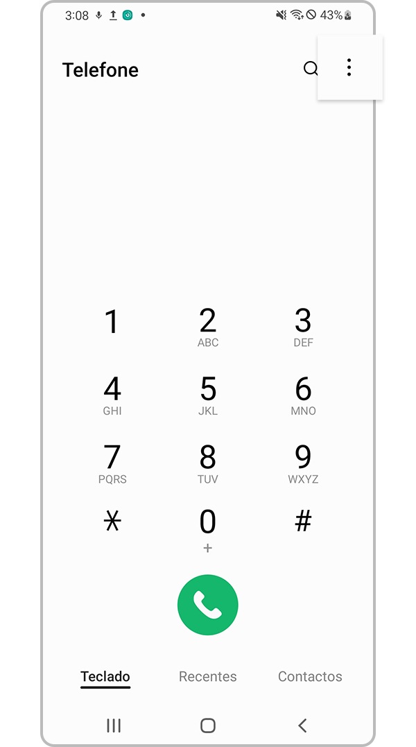 verificar se dispositivo bloqueia números desconhecidos passo 1