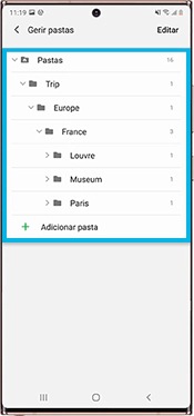 Exemplo de estrutura de pastas