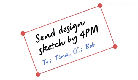 Endireite o seu exemplo de caligrafia