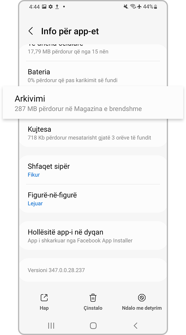 Përzgjidhni Arkivimi